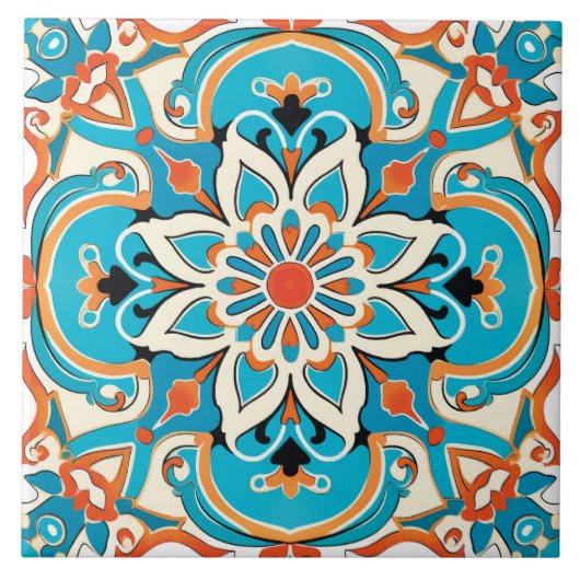 Thema im arabischen Design Fliese (Vorderseite)