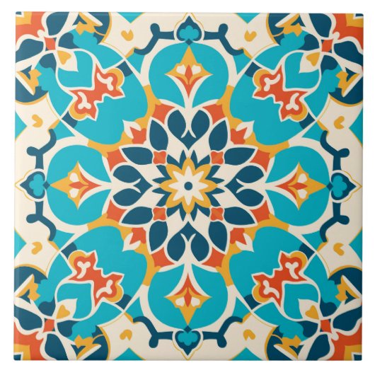 Thema im arabischen Design Fliese (Vorderseite)