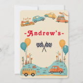 Thema Kindergeburtstag Flat Einladung (Rückseite)