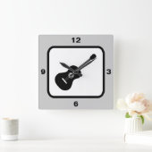 Thema klassische Gitarre Quadratische Wanduhr (Zuhause)