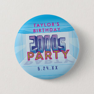 Thema-Knopf des Party-2000s Button