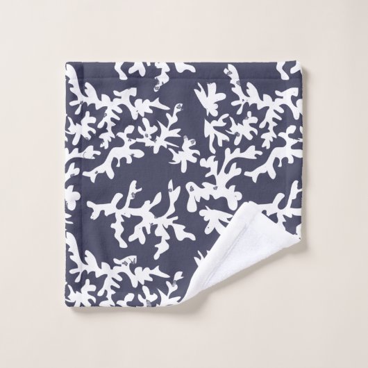 Thema "Korallenriff" Badhandtuch Set (Waschlappen)