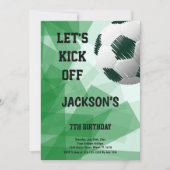 Thema künstlerischer Fußball Einladung (Vorderseite)