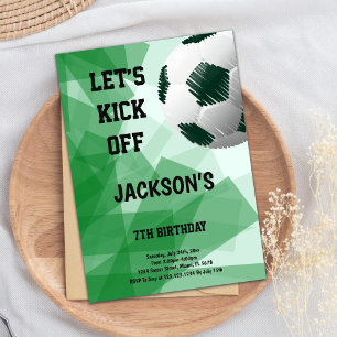 Thema künstlerischer Fußball Einladung