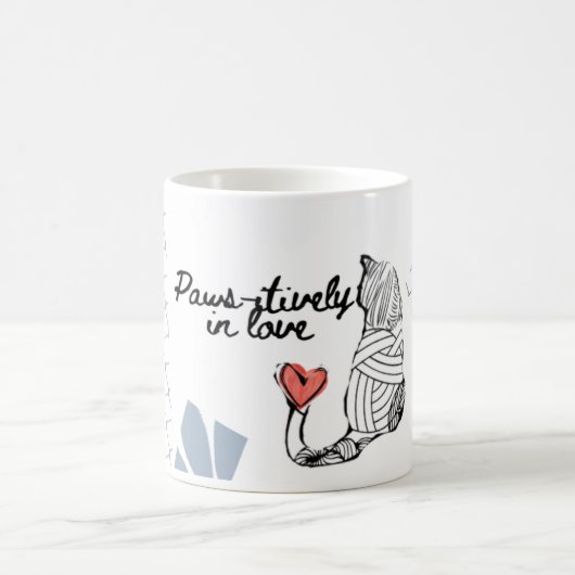 Thema Liebe und Katzenthemen Tasse (Mittel)