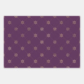 Thema lila und Gold Paris Geschenkpapier Set (Vorderseite 3)