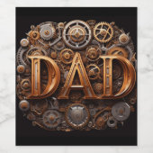 Thema Mechanische VATER Automotive Weinetikett (Einzelnes Label)