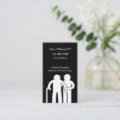 Thema Medizinischer Physiotherapeut Visitenkarte (Stehend Vorderseite)