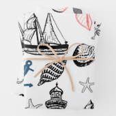 Thema Meeresforschung, Meeresthema, Meeresthema Geschenkpapier Set (Beispiel)