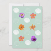 Thema "Muschel" des Party "Küstenstrand" Einladung (Rückseite)