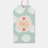 Thema "Muschel" des Party "Küstenstrand" Geschenkanhänger (Vorderseite)