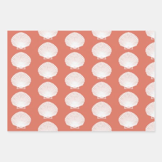 Thema "Muschel" des Party "Küstenstrand" Geschenkpapier Set (Vorderseite 2)