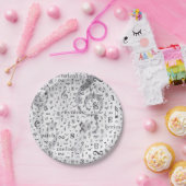 Thema Musiknote-Muster Pappteller (Party)