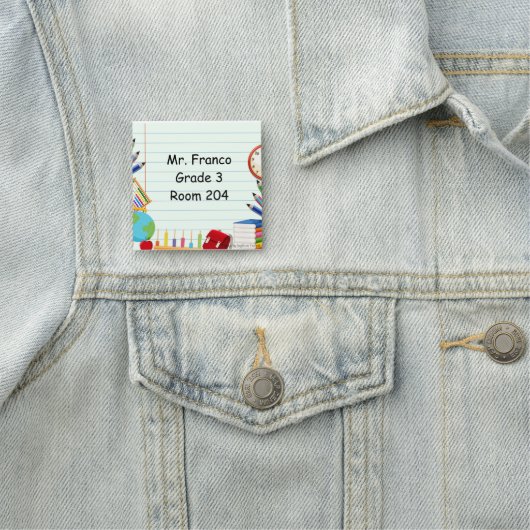 Thema "Notebook-Papier-Schulversorgung" Namensschild (Beispiel)