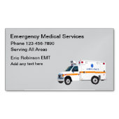 Thema "Notfallmedizin" Magnetische Visitenkarte (Vorderseite)