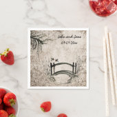 Thema "Orientale Brücke" Serviette (Beispiel)