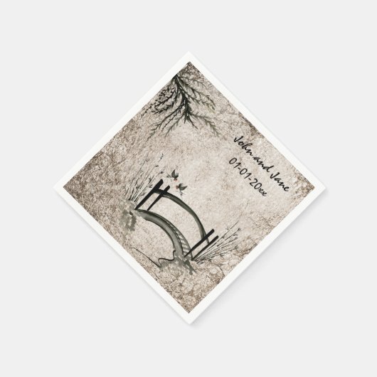 Thema "Orientale Brücke" Serviette (Ecke)