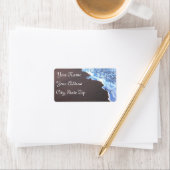 Thema "Ozean und Strand" Adressaufkleber (Insitu)