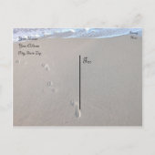 Thema "Ozean und Strand" Ankündigungspostkarte (Rückseite)