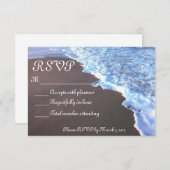 Thema "Ozean und Strand" RSVP Karte (Vorne/Hinten)