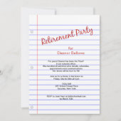 Thema "Party für Altersvorsorge" Einladung (Vorderseite)