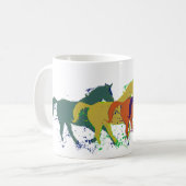 Thema Pferde Kaffeetasse (Vorderseite Links)