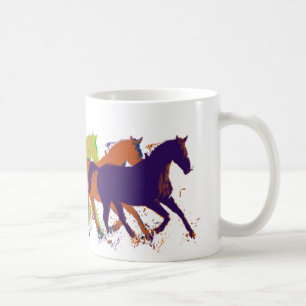 Thema Pferde Kaffeetasse