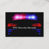 Thema "Polizeiwagen" der Sicherheitsdienste Visitenkarte (Vorderseite)