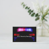 Thema "Polizeiwagen" der Sicherheitsdienste Visitenkarte (Stehend Vorderseite)