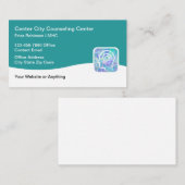 Thema psychische Gesundheitsberatung Visitenkarte (Vorne/Hinten)