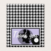 Thema Purplel, schwarz und weiß (Außenseite Aufgefaltet)