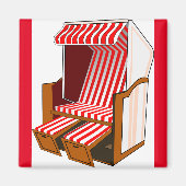 Thema Red & White Beach Magnet (Vorne)