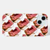 Thema Red & White Beach Stühle Case-Mate iPhone Hülle (Rückseite (Horizontal))