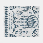 Thema Reise und Abenteuer Fleecedecke (Vorderseite (Horizontal))