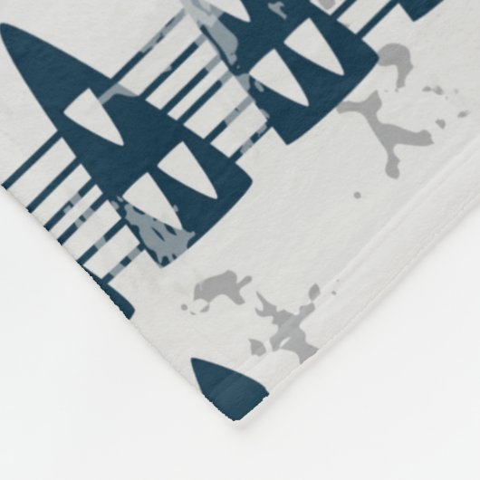 Thema Reise und Abenteuer Fleecedecke (Ecke)