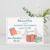 Thema "Reisen im Party" Einladung (Stehend Vorderseite)