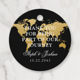 Thema Reisen in der Welt Vielen Dank Geschenkanhänger