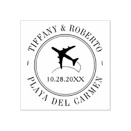 Thema Reiseziel-Event-Passport Gummistempel