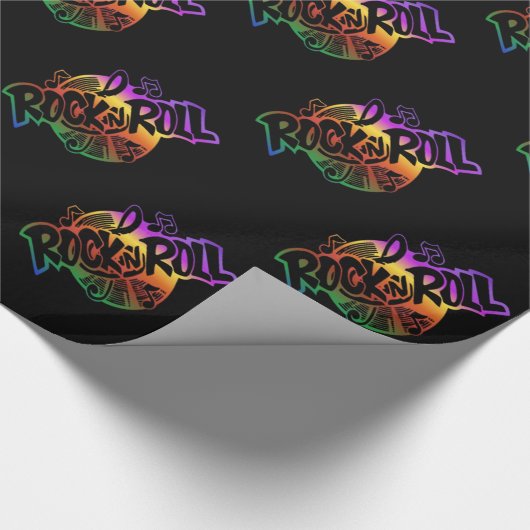 Thema Rock and Roll Rainbow Geschenkpapier (Ecke)
