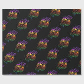 Thema Rock and Roll Rainbow Geschenkpapier (Flach)