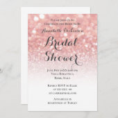 Thema "Rosa Glitzer" Einladung (Vorne/Hinten)