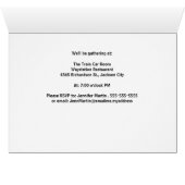 Thema "Ruhestand Party Eisenbahn - Verkehr" 35 Jah (Innenansicht Horizontal (Unten))