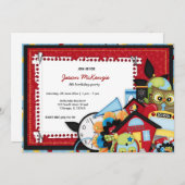 Thema Schulgeburt Einladung (Vorne/Hinten)