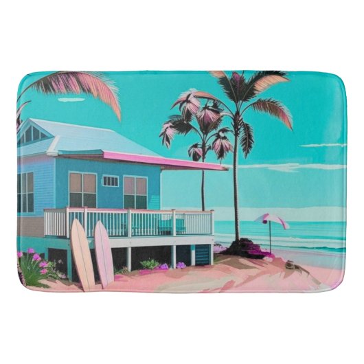 Thema Strand Badematte (Vorderseite)