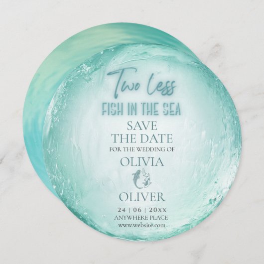 Thema Strand Save The Date (Vorne/Hinten)