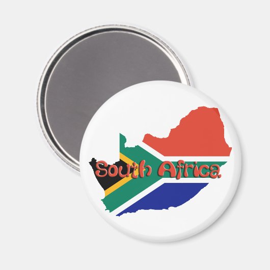 Thema Südafrika Magnet (Vorderseite/Rückseite)