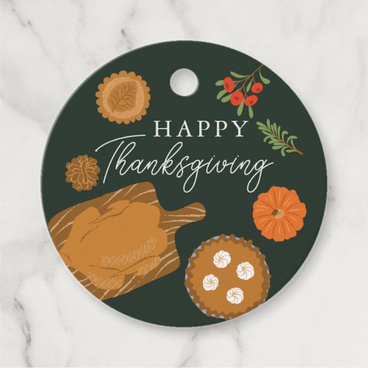 Thema Türkei Abendessen Erntedank Geschenkanhänger (Vorderseite)