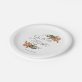 Thema Urlaub Freude am Grünen der Welt Pappteller (Schrägansicht)