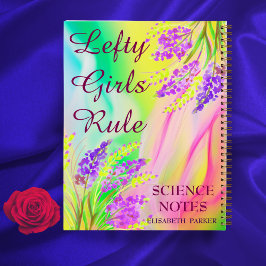 Thema Verlassen Farbige Abstrakte Blumenbezeichnun Notizblock