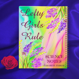 Thema Verlassen Farbige Abstrakte Blumenbezeichnun Notizblock